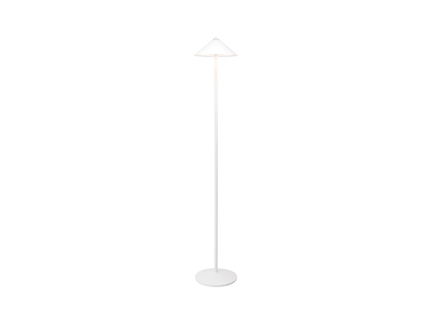 Zafferano Wiederaufladbare LED-Stehleuchte Pina XXL – 6 W, IP65, Touch-Dimmer, Magnetkopf, modernes Design für drinnen und draußen – Weiß