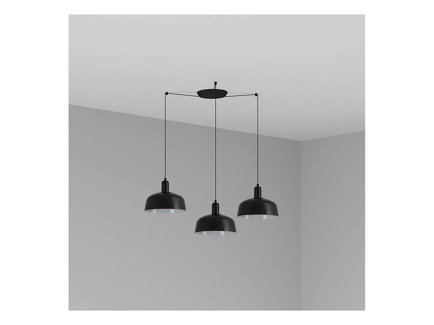 TATAWIN M 3L Lampe à suspension noire