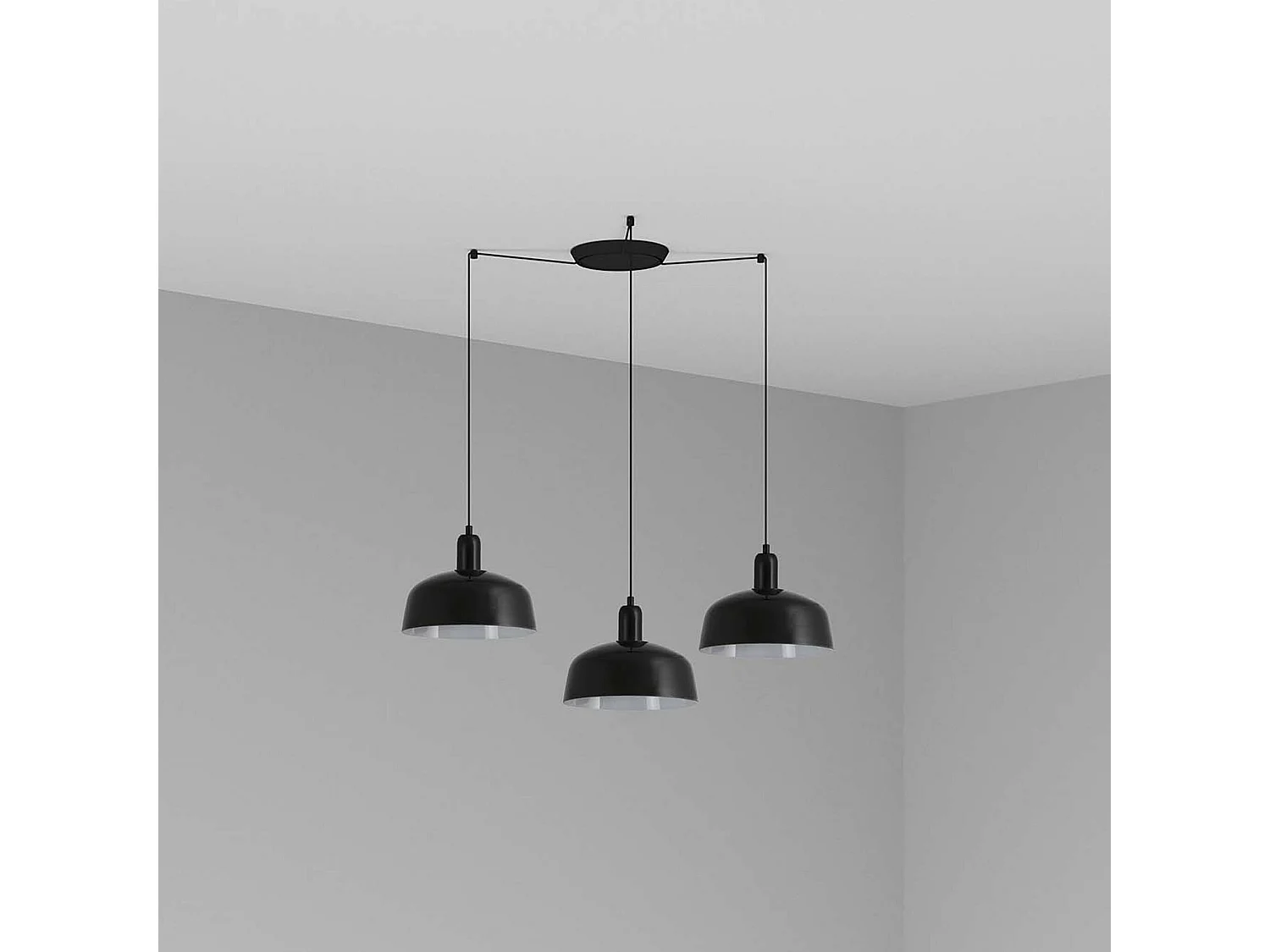 TATAWIN M 3L Lampe à suspension noire