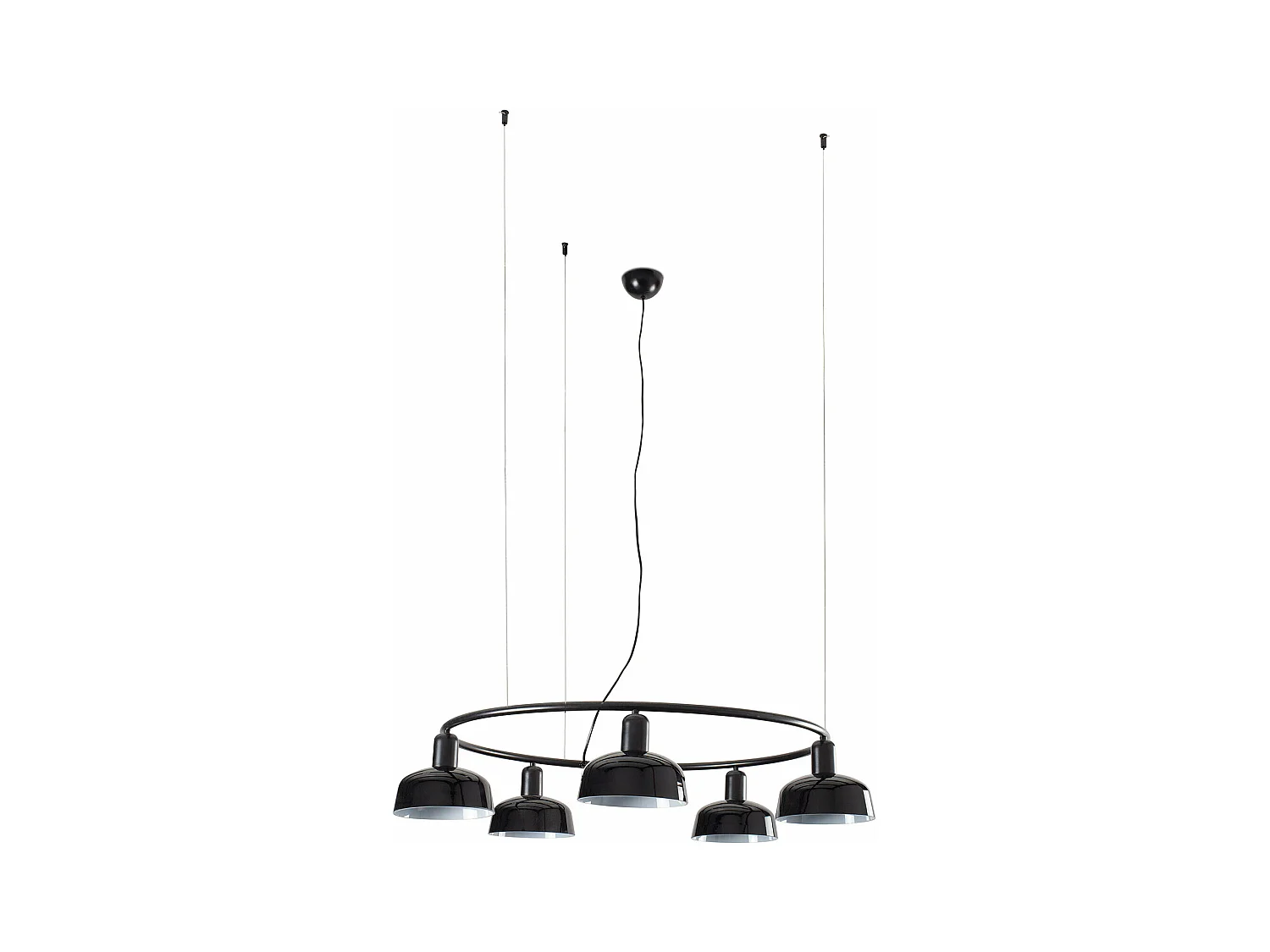 TATAWIN S Zwarte ronde hanglamp