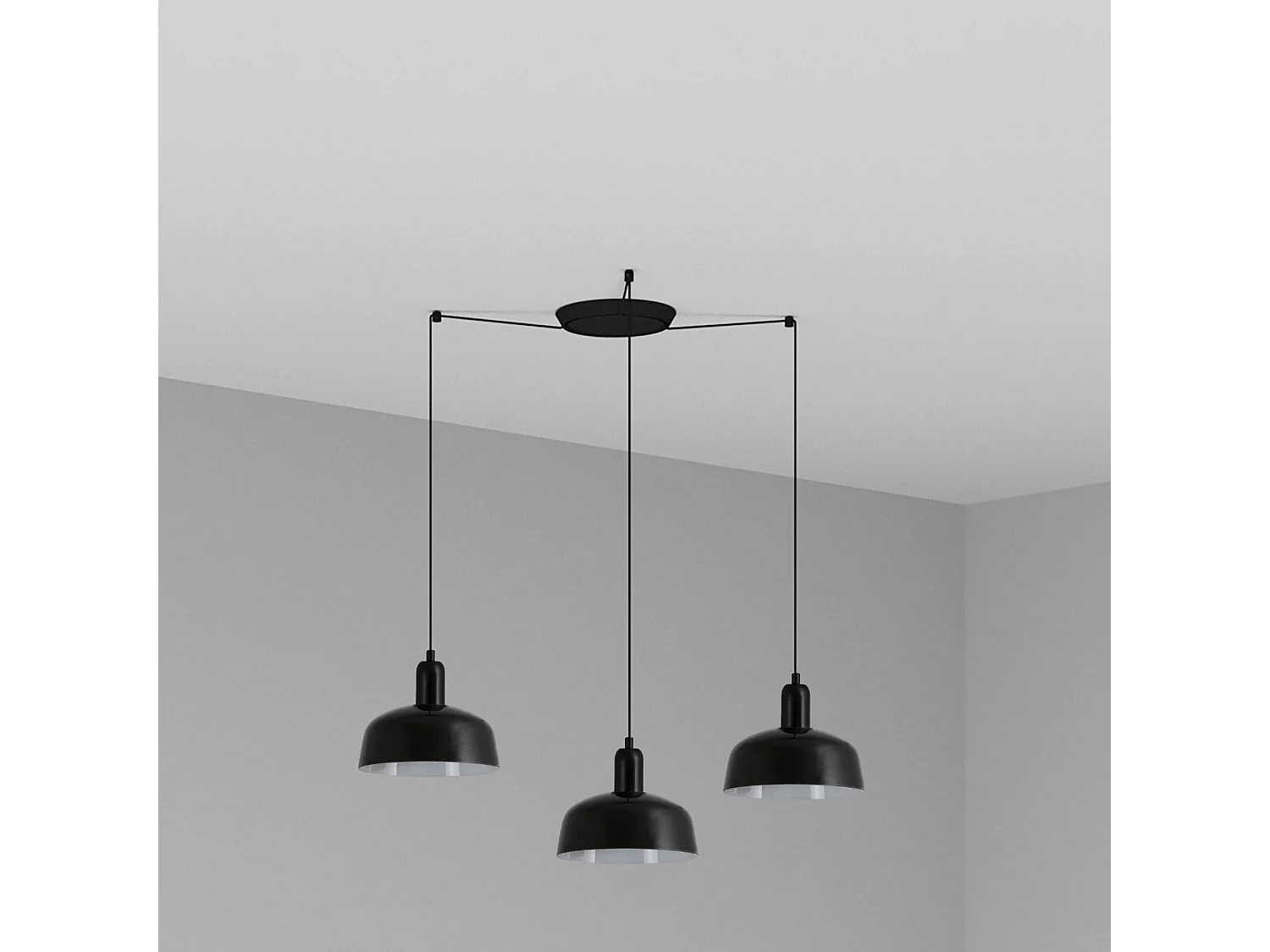 TATAWIN S 3L Schwarze Hängeleuchte