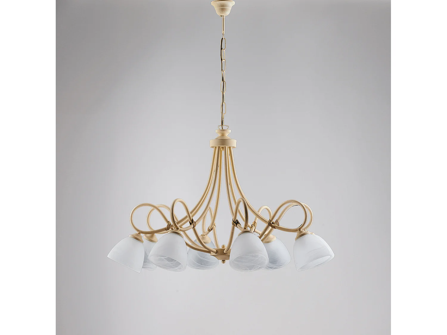 Anna Plafonnier circulaire en métal et aluminium laqué blanc avec LED intégrée H.7 d.50 BL249-P50