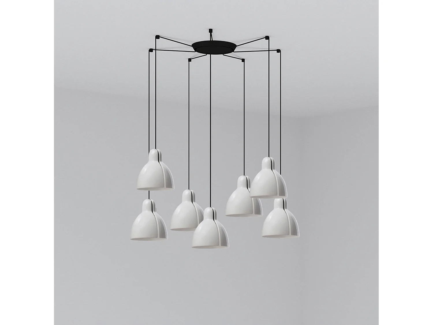 Suspension VENICE 7L blanche