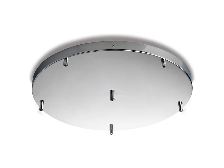 Lulù Plafonnier en métal et aluminium laqué noir et blanc avec LED CCT intégrée + télécommande H.6 d.50 BL318-PBC