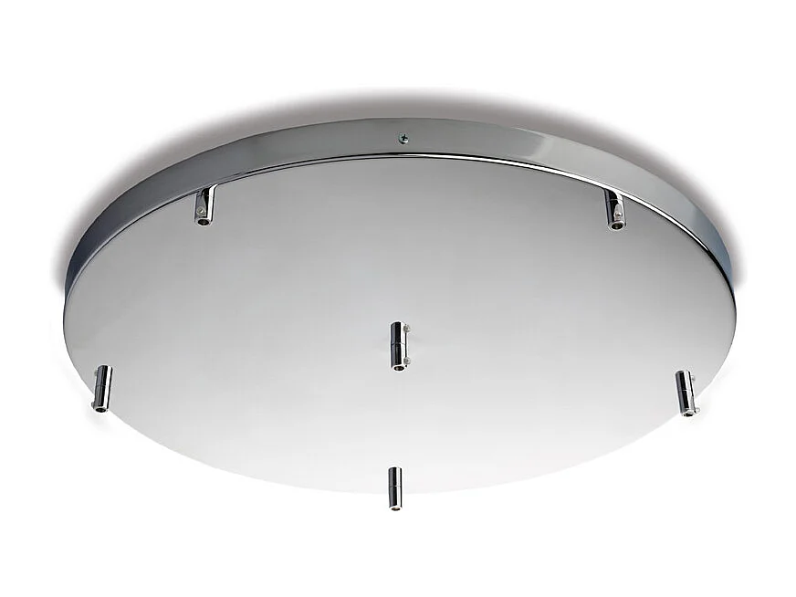 Lampa sufitowa Lulù z metalu i lakierowanego na czarno i biało aluminium ze zintegrowaną diodą CCT LED + pilot H.6 Ø50 BL318-PBC