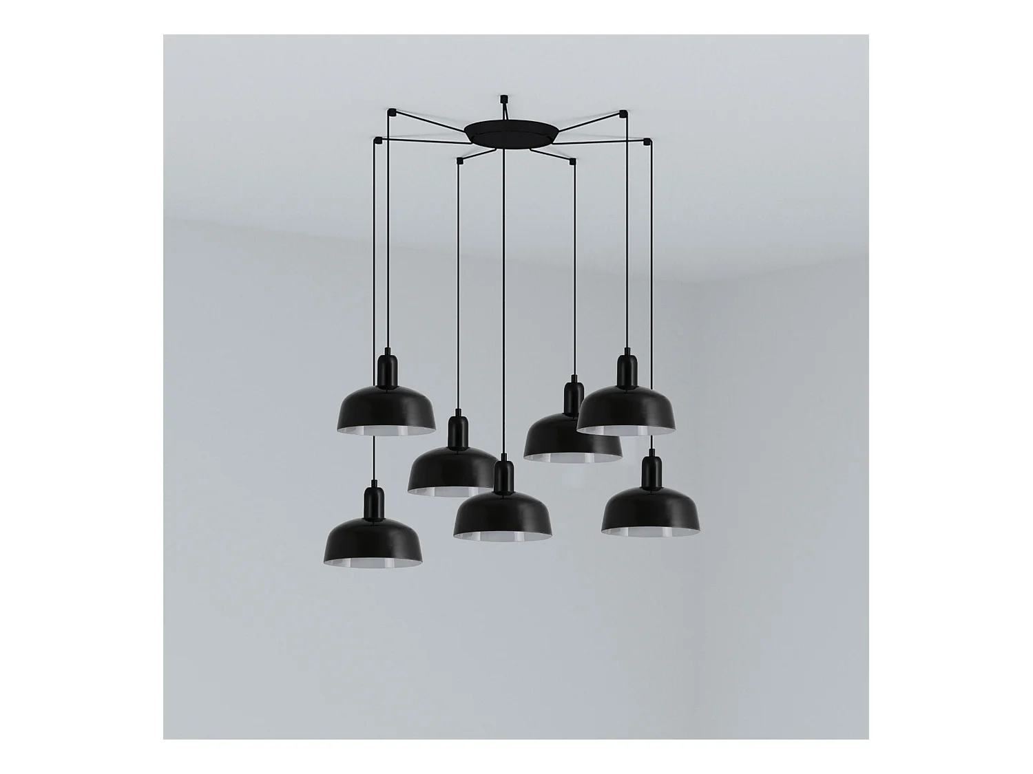 TATAWIN S 7L Lampe à suspension noire