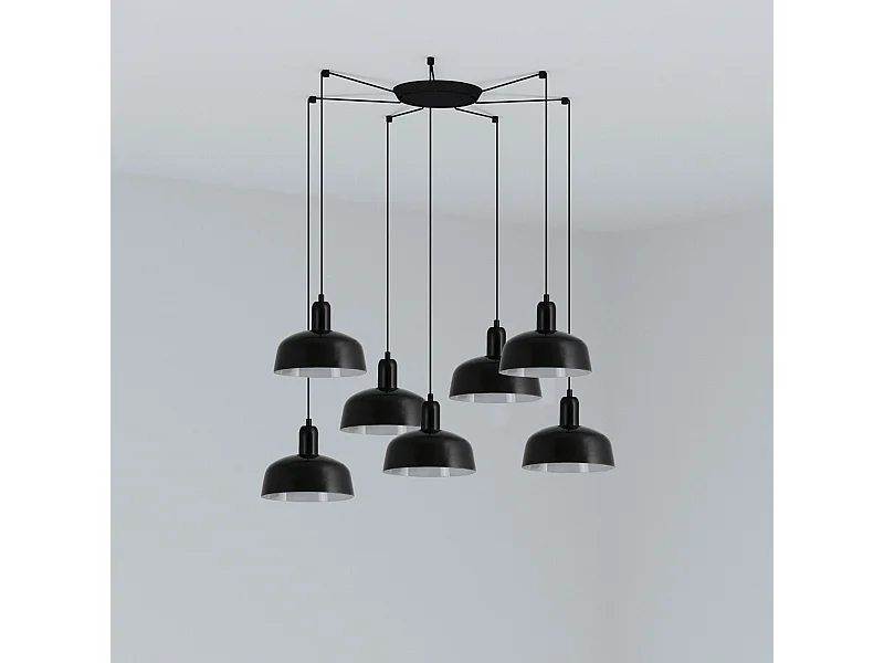 TATAWIN S 7L Schwarze Hängeleuchte