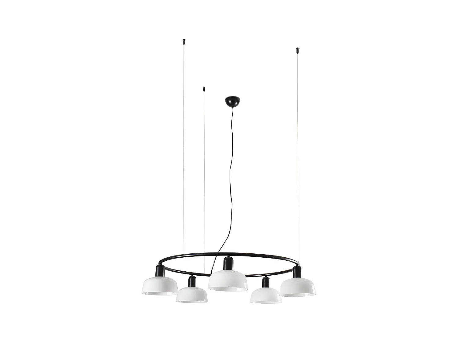 TATAWIN S Weiße runde Hängeleuchte