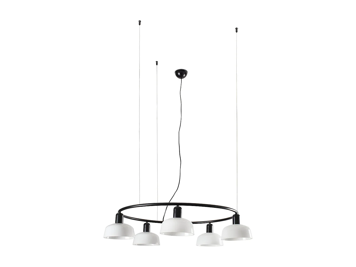 TATAWIN S Lámpara colgante circular blanca