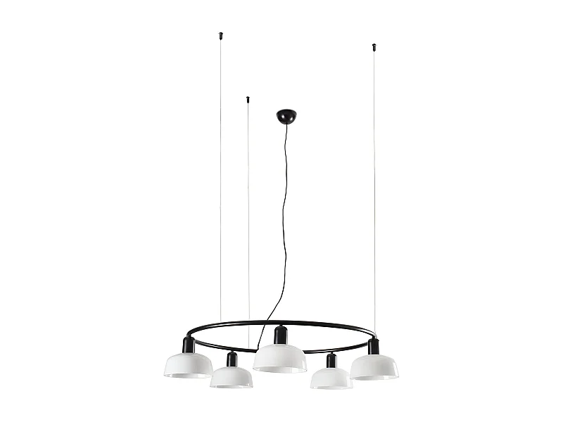 TATAWIN S Lampe à suspension circulaire blanche