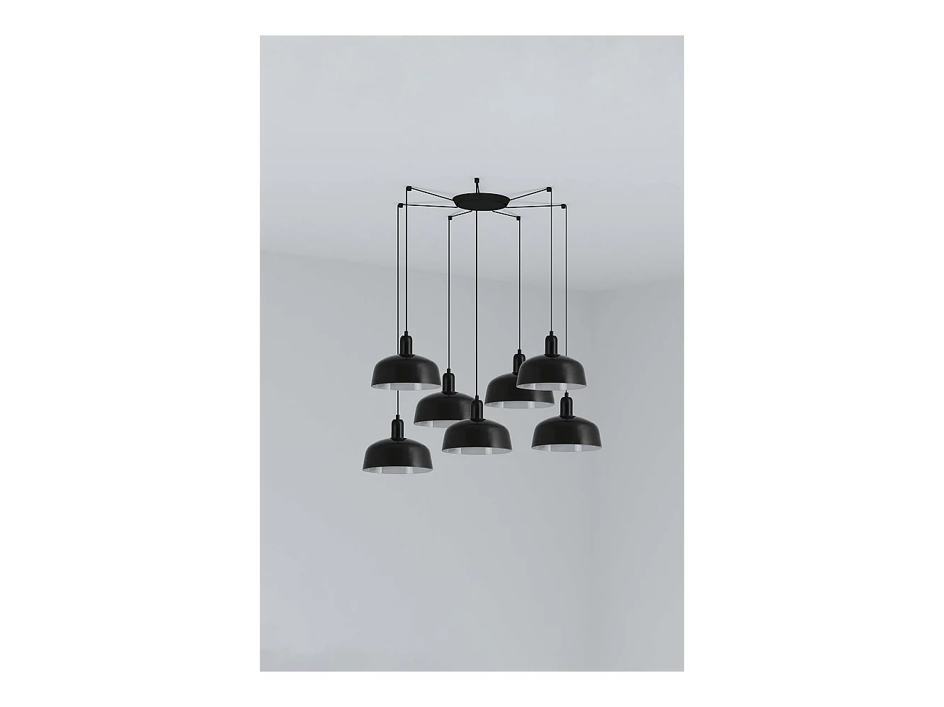 TATAWIN M 7L Schwarze Hängeleuchte