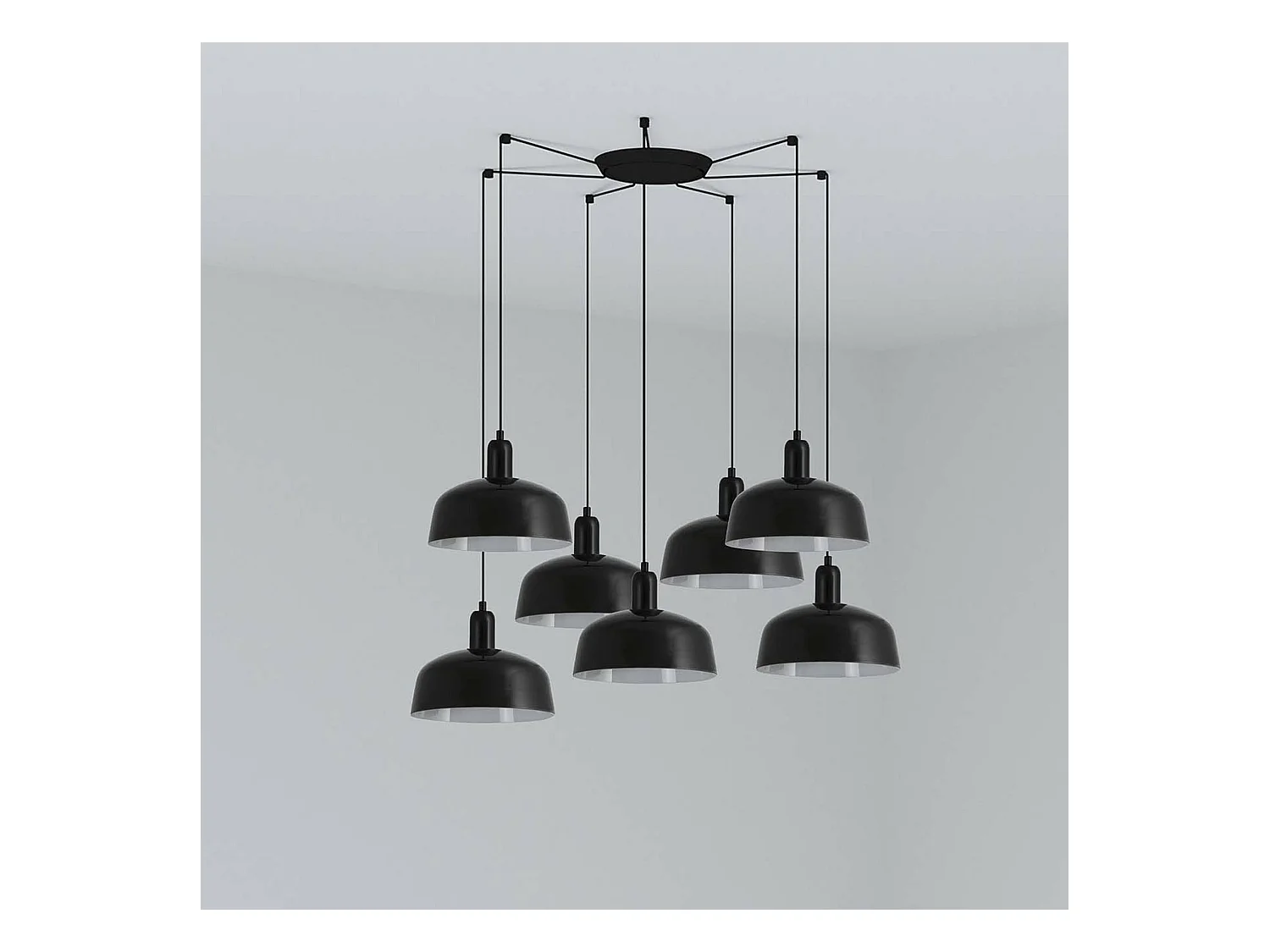 TATAWIN M 7L Schwarze Hängeleuchte