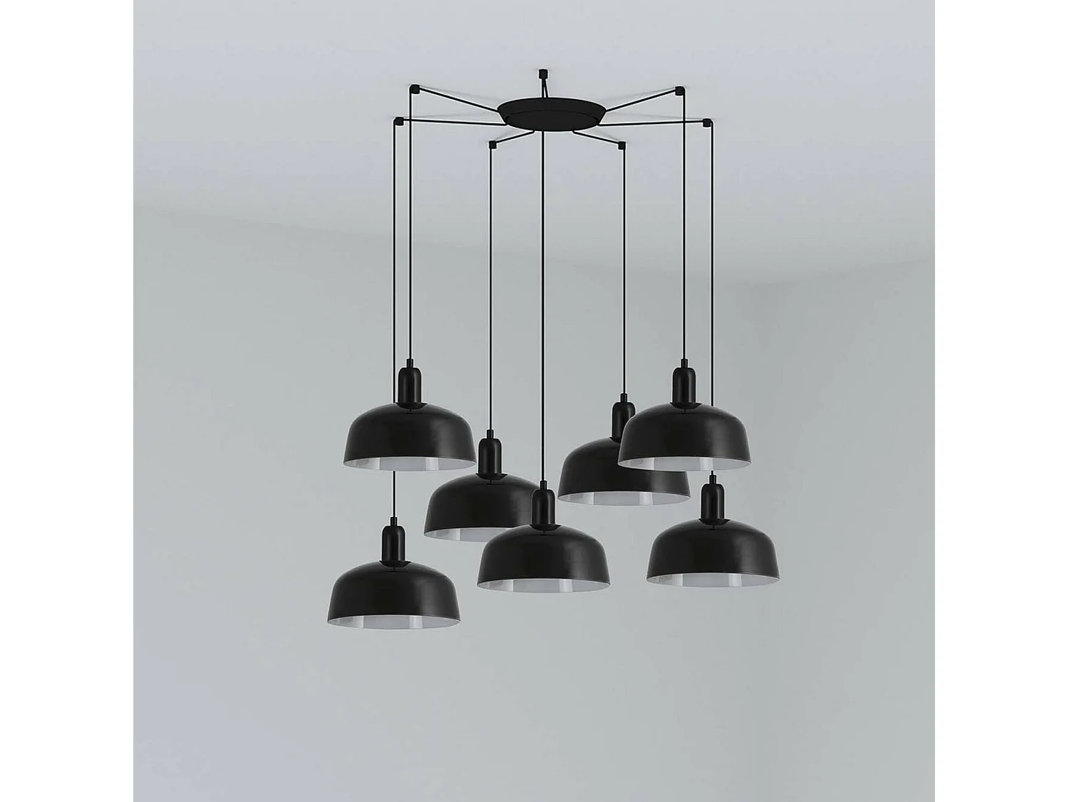 TATAWIN M 7L Lampada sospensione nera