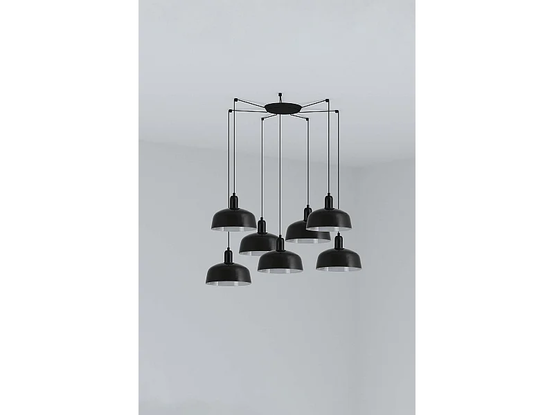 TATAWIN M 7L Schwarze Hängeleuchte