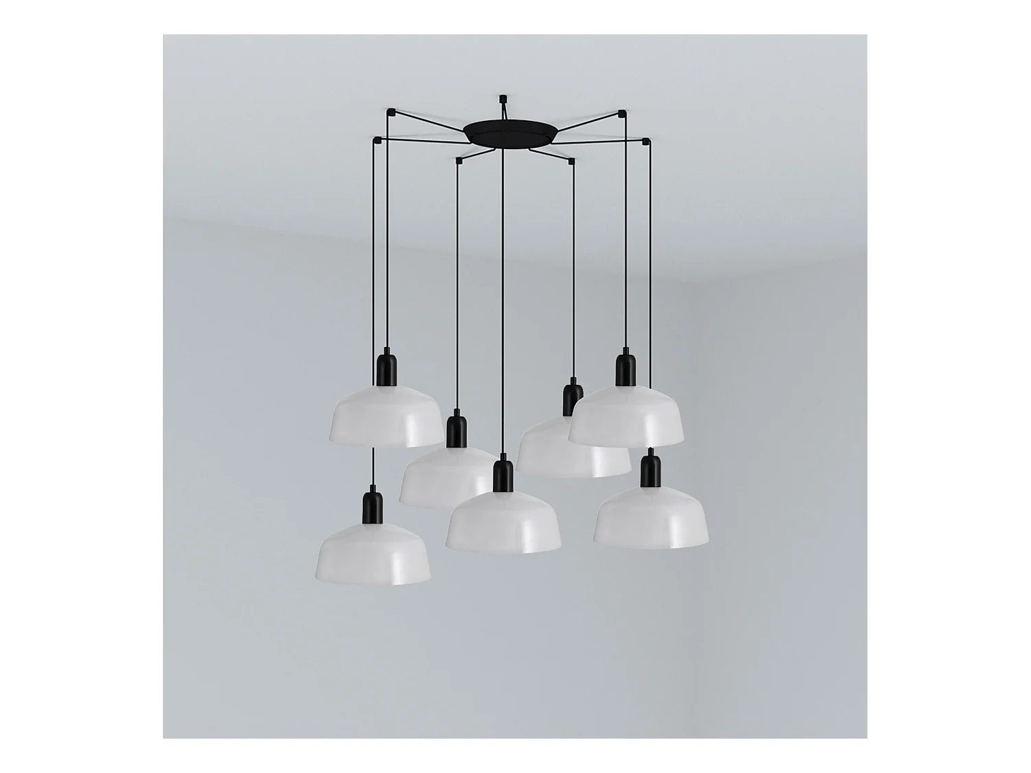 TATAWIN M 7L Weiße Hängeleuchte