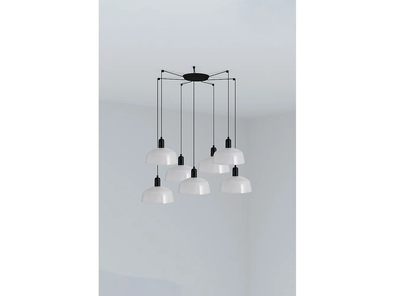 TATAWIN M 7L Lampe à suspension blanche