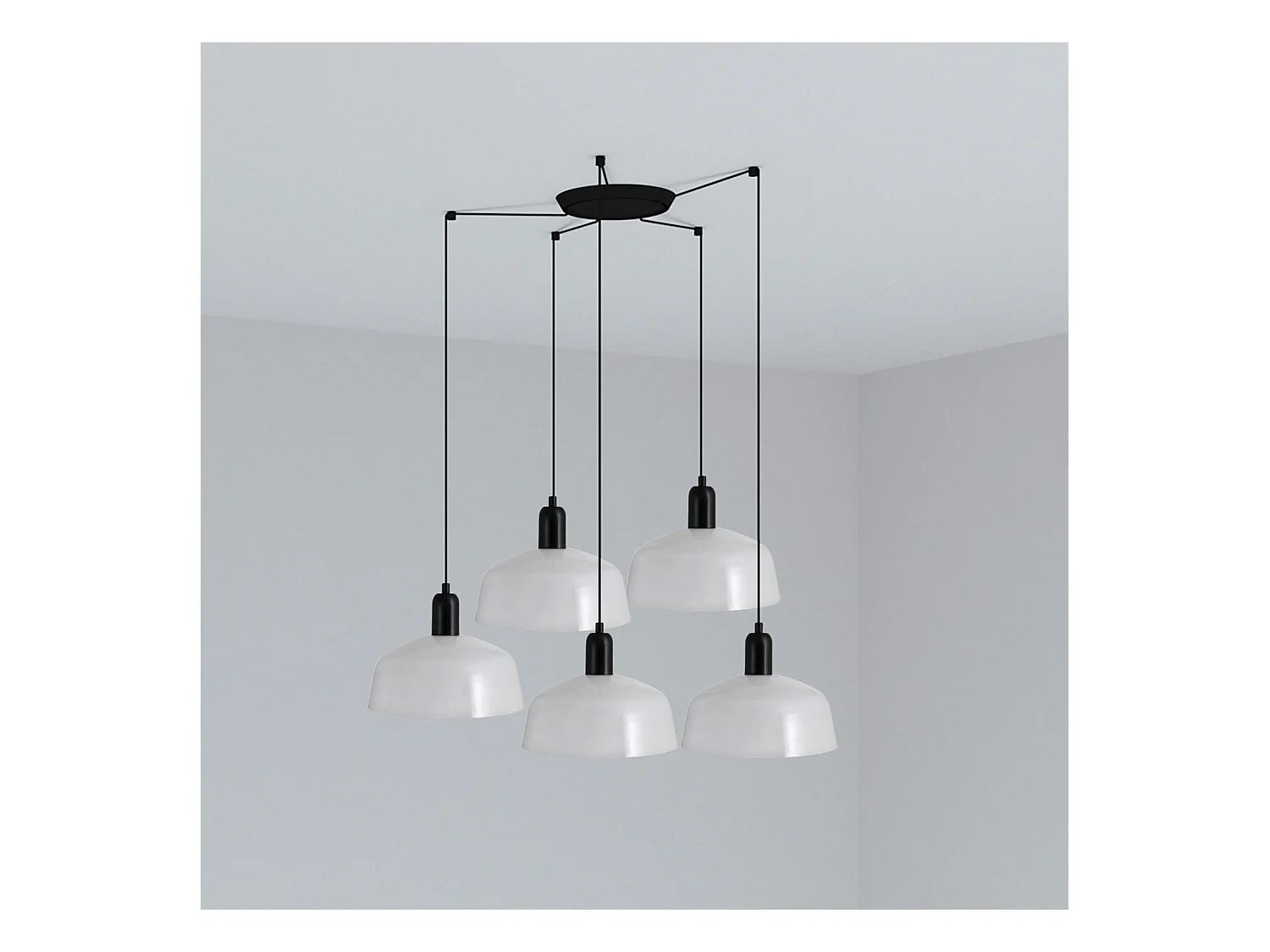 TATAWIN M 5L Lampe à suspension blanche