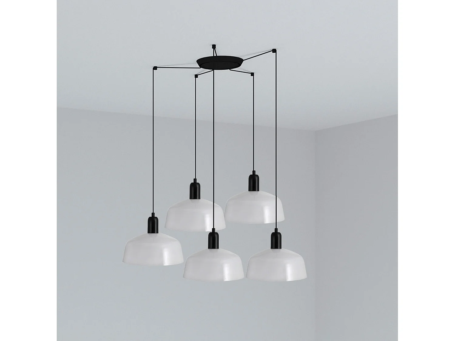 TATAWIN M 5L Lampe à suspension blanche