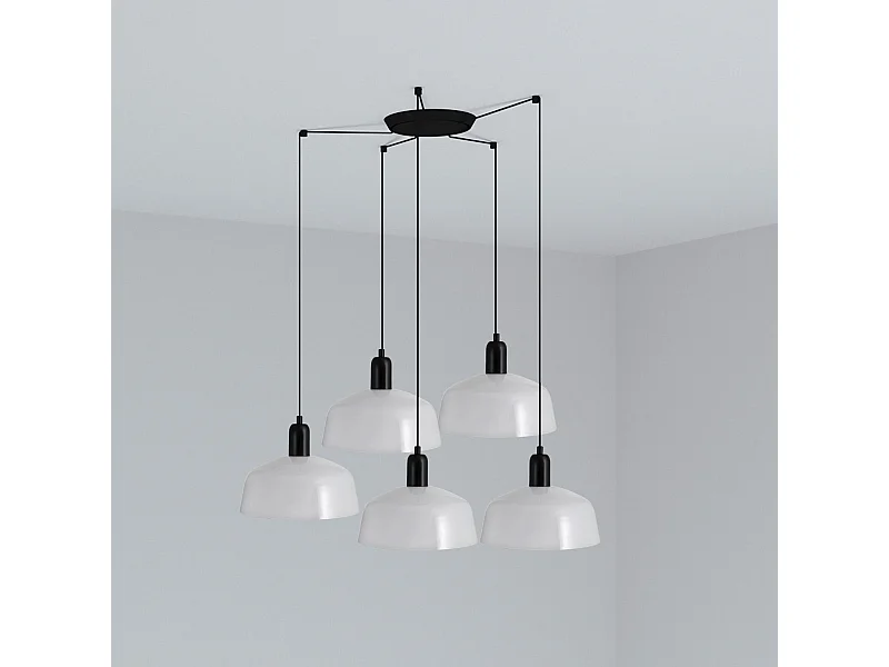 TATAWIN M 5L Lampe à suspension blanche