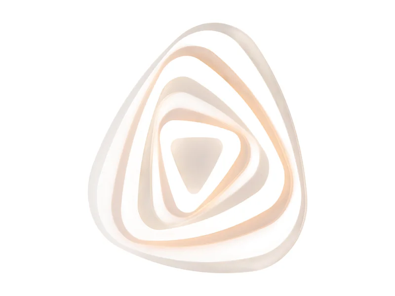 Sasha Plafonnier en métal blanc et acrylique avec LED intégrée en deux températures de couleur H.5 d.52 BL283-PBC