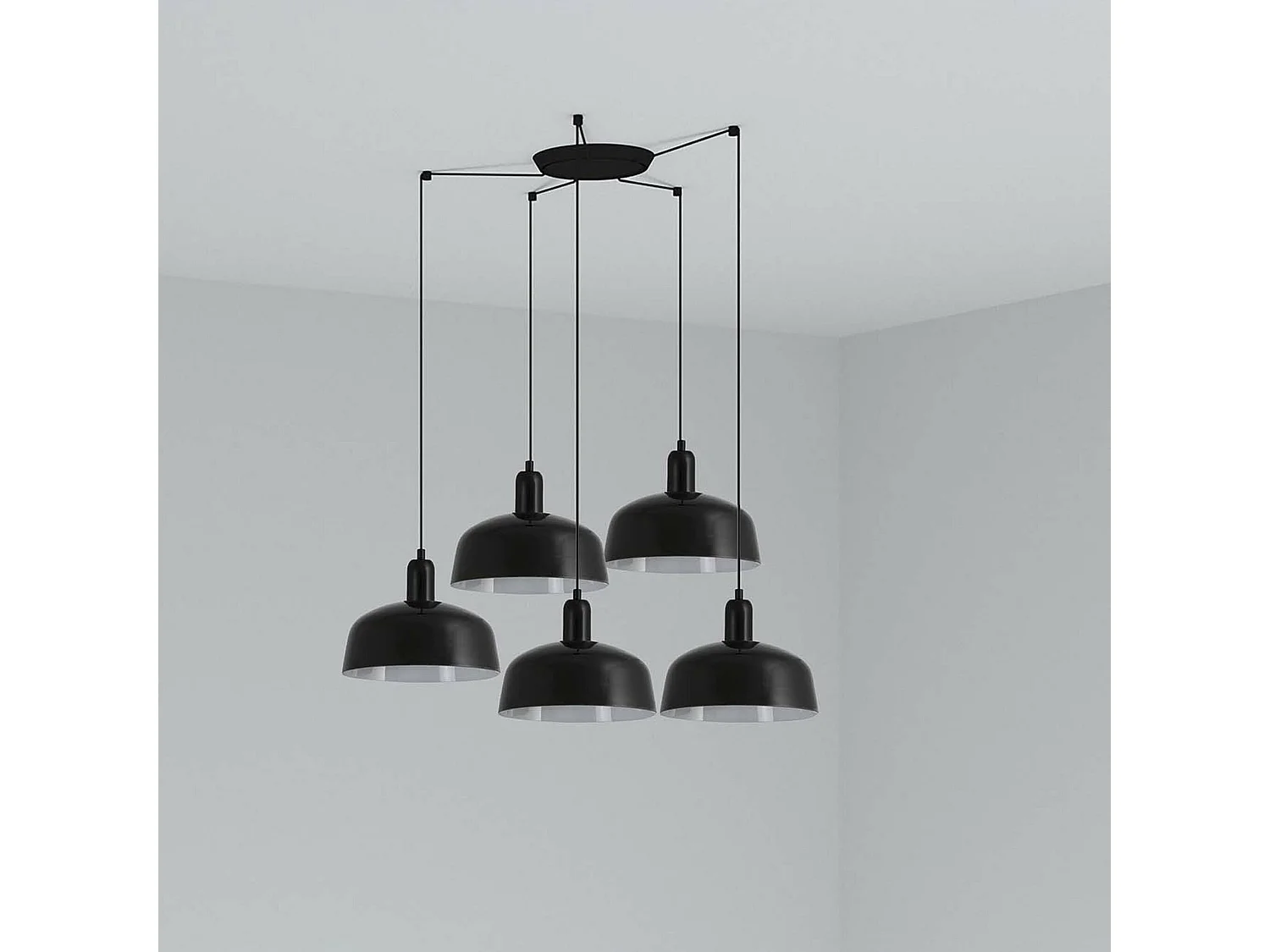 TATAWIN M 5L Lampada sospensione nera