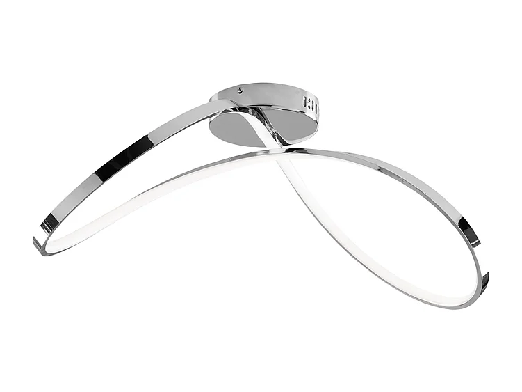 Lampa sufitowa Infinity z metalu i polerowanego chromowanego aluminium ze zintegrowaną diodą LED dł. 70 x 30 BL239-PCR