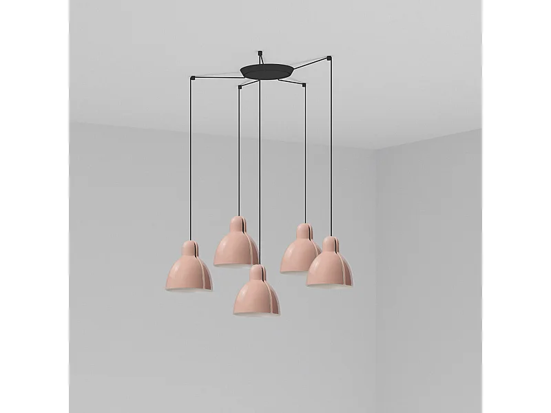 VENICE 5L Lampada a sospensione rosa