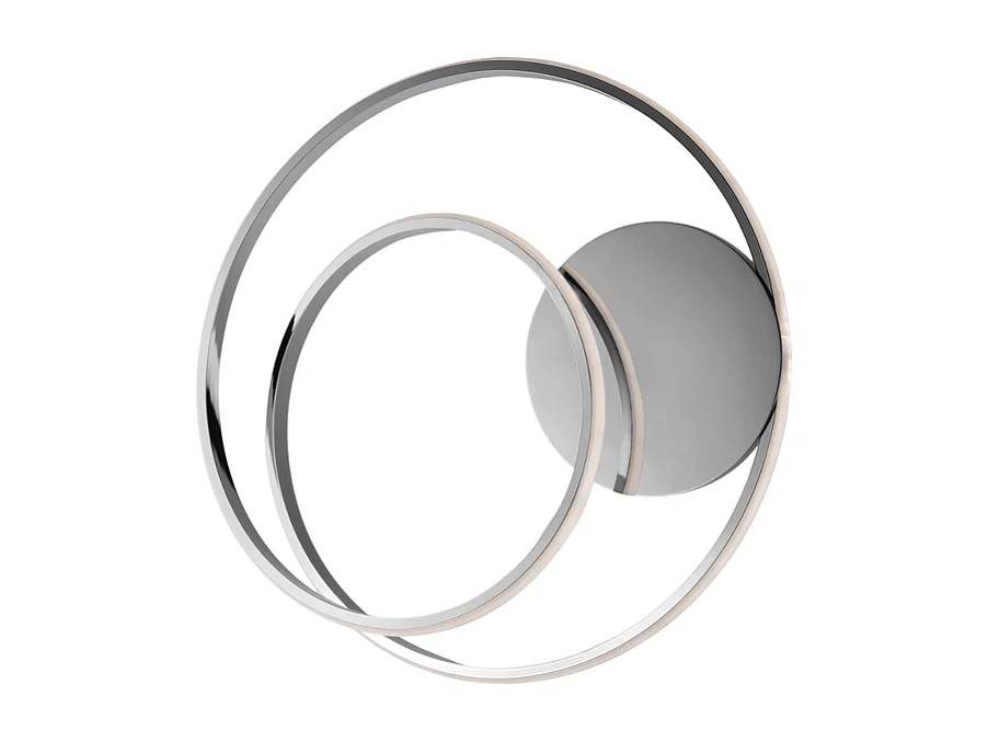 Malena Plafonnier en métal et aluminium chromé poli avec LED intégrée H.12 d.40 BL247-PCR