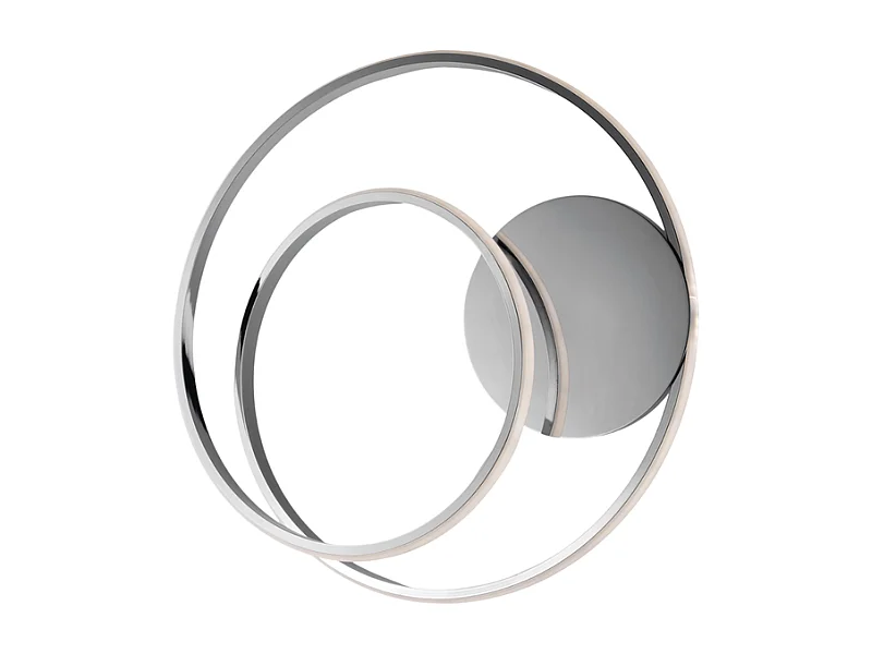 Malena Plafoniera in metallo e alluminio cromo lucido con led integrato H.12 Ø40 BL247-PCR