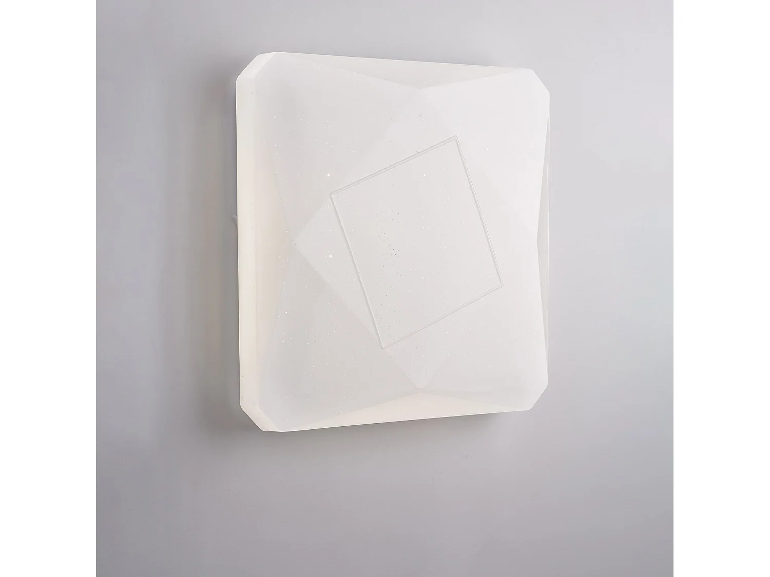 Plafoniera Moderna Sendy-Q Led Cct Effetto Cielo Diam 52 Con Telecomando
