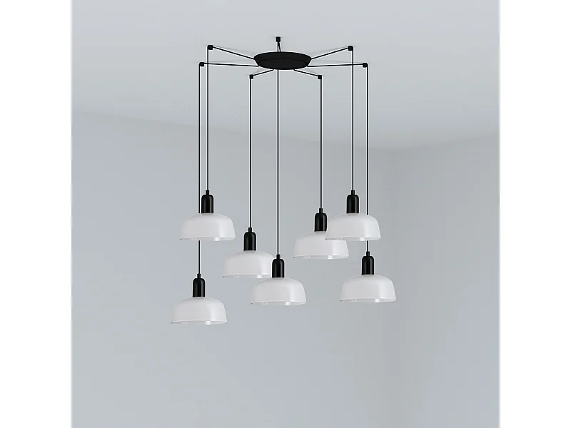 TATAWIN S 7L Lampada sospensione bianca