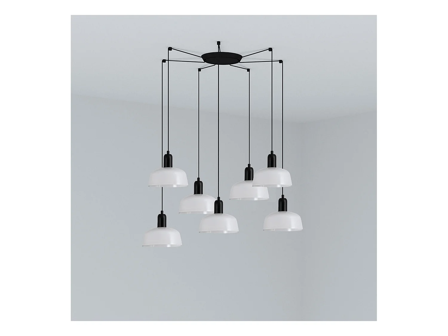 TATAWIN S 7L Weiße Hängeleuchte