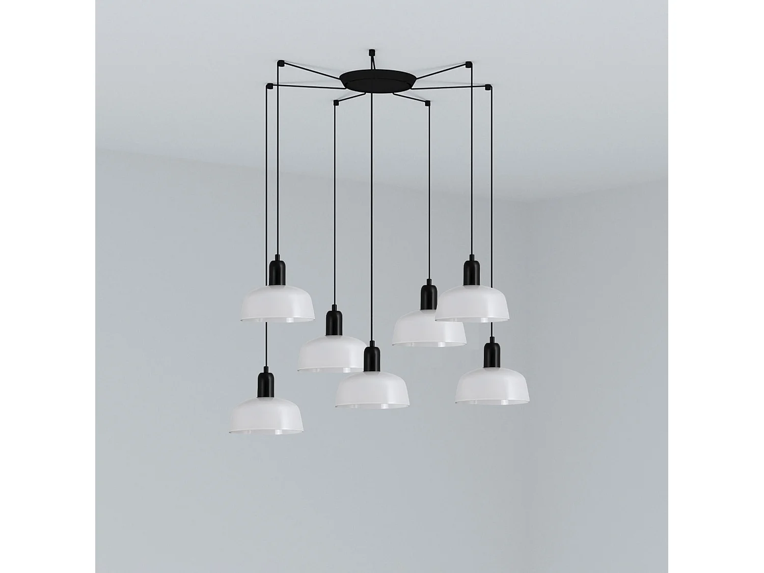 TATAWIN S 7L Weiße Hängeleuchte