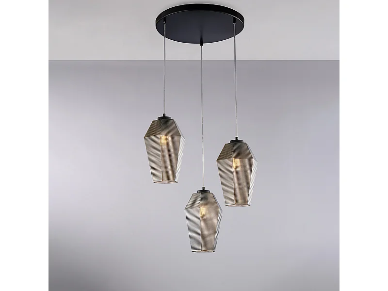 Mikado – Deckenleuchte mit verstellbaren Leuchten aus Metall und weiß lackiertem Aluminium mit integrierter LED 5 – MAX 85 – BL276-PL9-BC