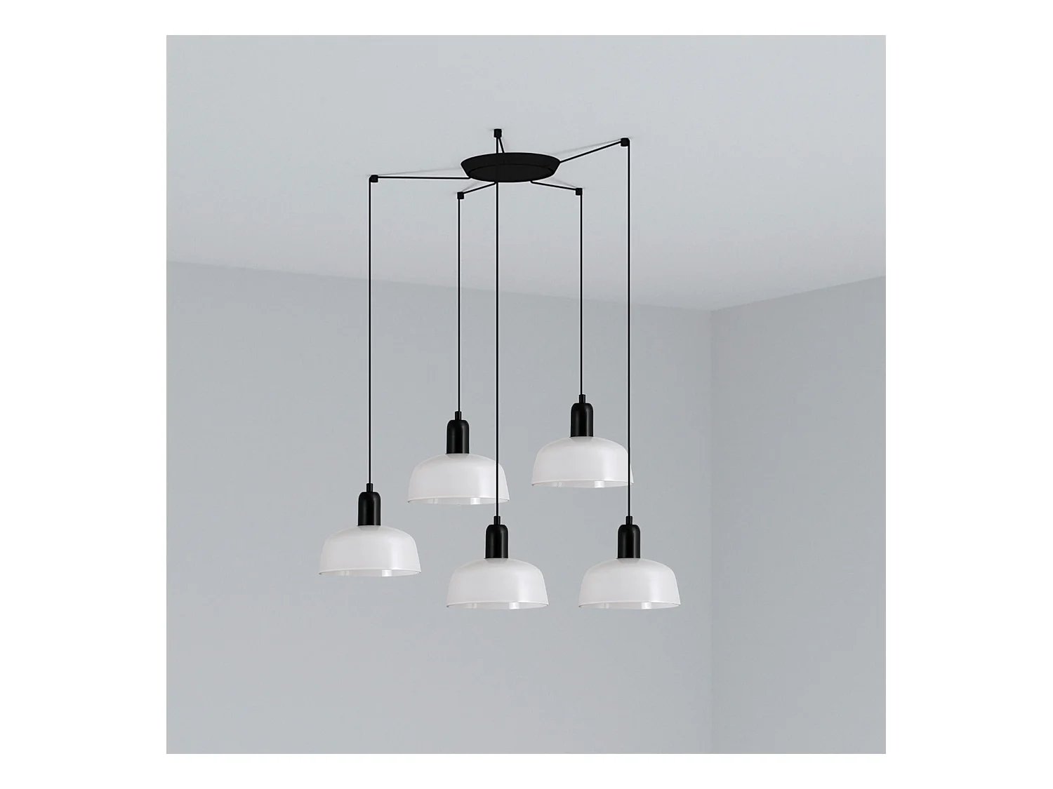 TATAWIN S 5L Biała lampa wisząca