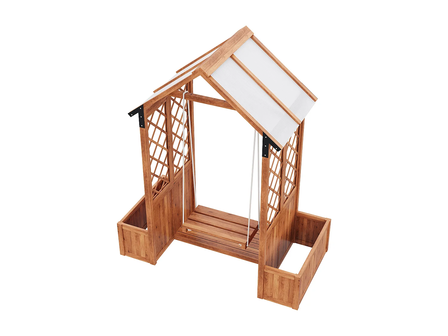 Vassoio Per Fioriera Aiuola Rialzata Piante Fiori Terrazza Giardino Cera 90 X 40 X 45,5 Cm Legno Di Pino Massiccio Marrone 020038509 86955414
