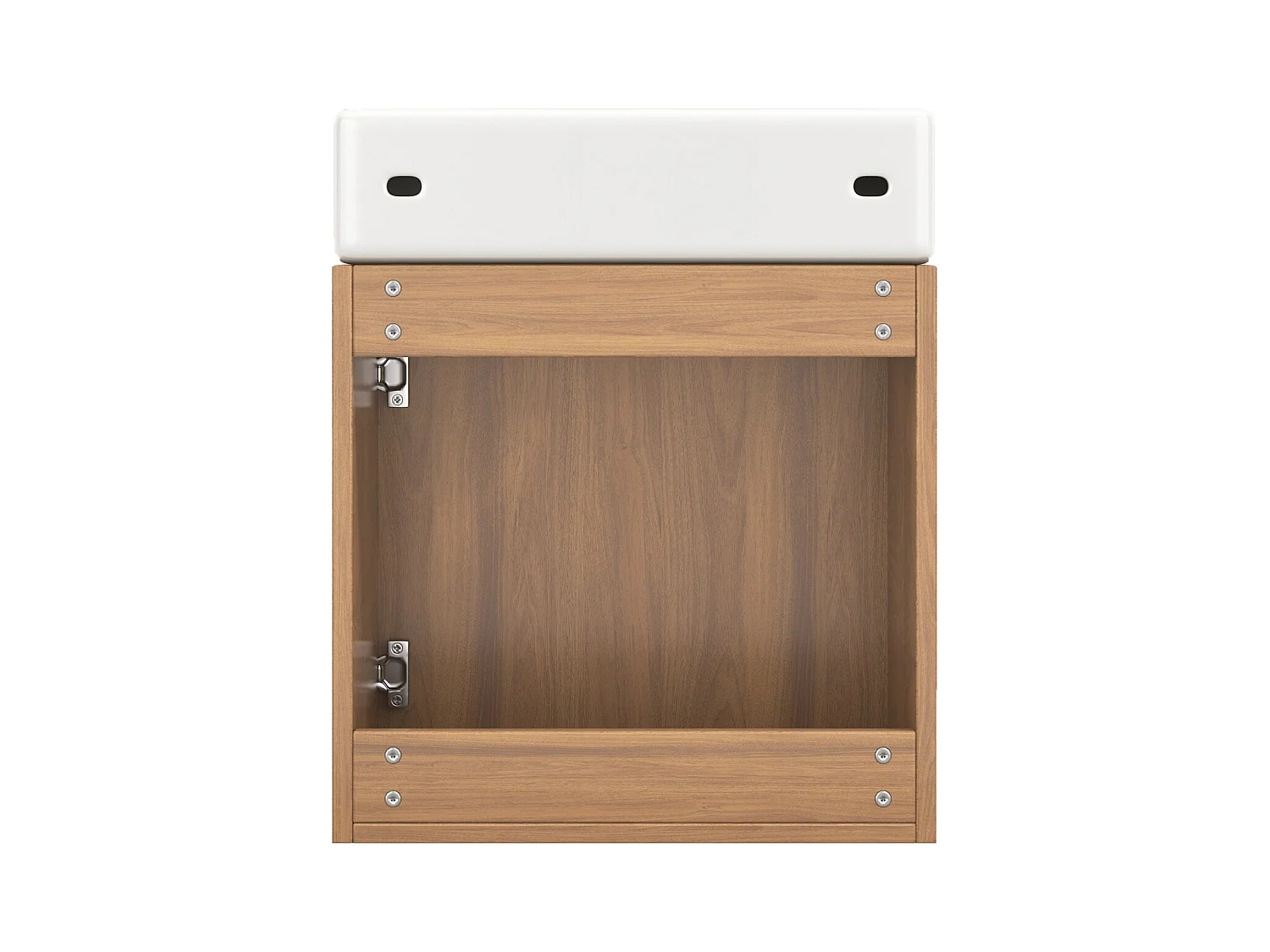 Meuble de salle de bain lavabo avec meuble sous-vasque suspendu, petit meuble de salle de bain d'invités