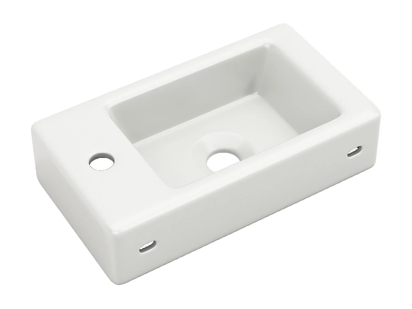 Meuble de salle de bain lavabo avec meuble sous-vasque suspendu, petit meuble de salle de bain d'invités