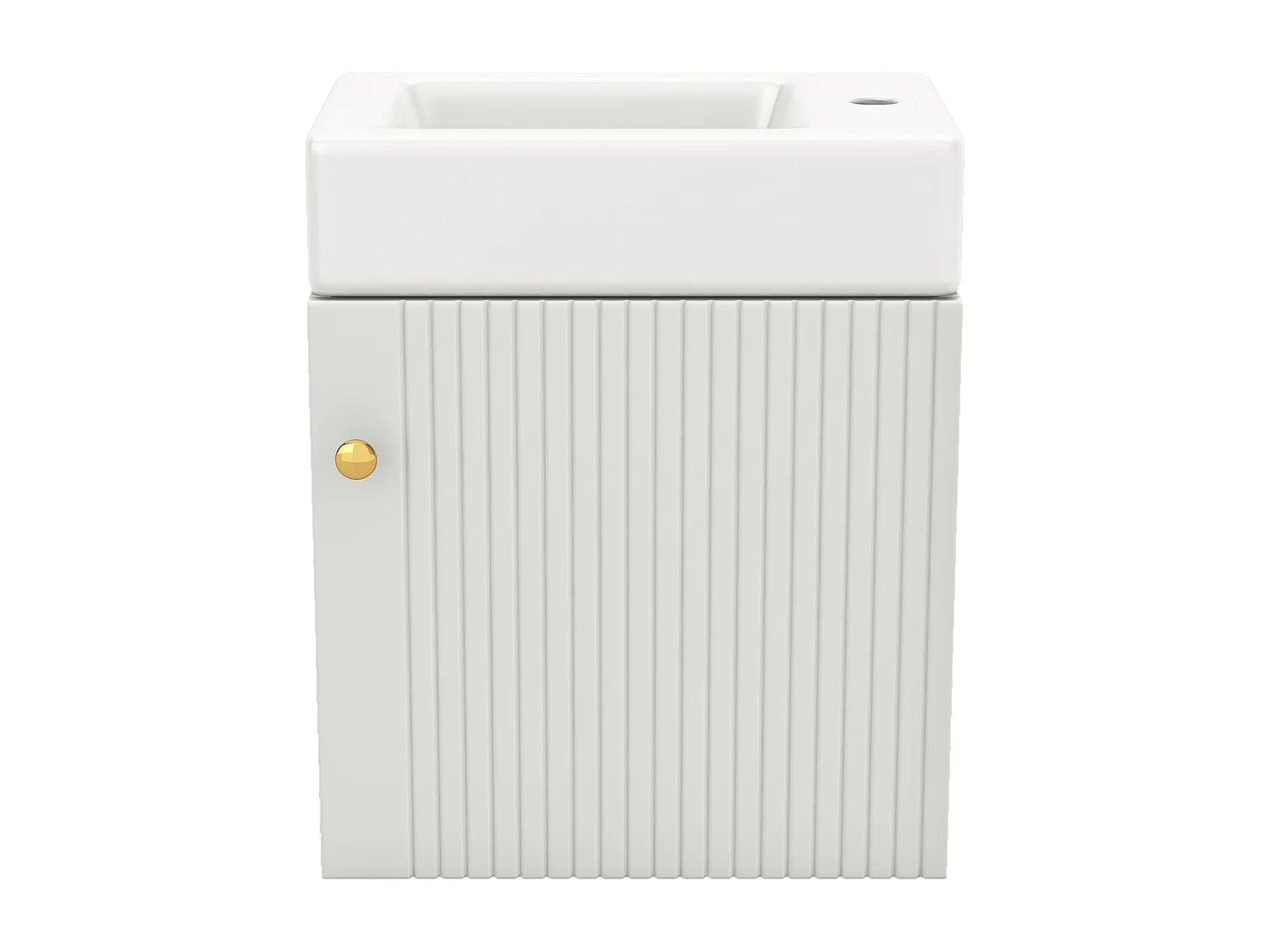 Meuble de salle de bain lavabo avec meuble sous-vasque suspendu, petit meuble de salle de bain d'invités