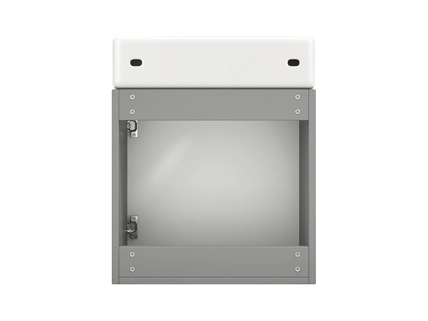 Mobile bagno con lavabo e mobiletto sospeso, piccolo mobile bagno per ospiti