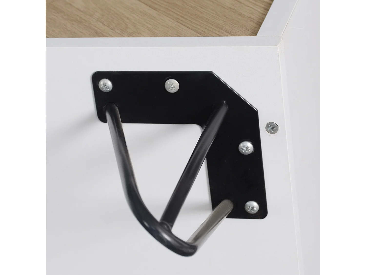 Meuble de rangement moderne, buffet avec tiroir et étagères réglables en hauteur (90 x 30 x 71,5 cm)