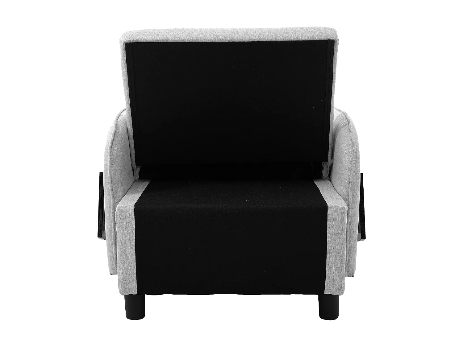 Sofá cama individual extraíble multifuncional: con función de cama, sillón y sillón, sofá cama ajustable en tres posiciones, mesas de té plegables