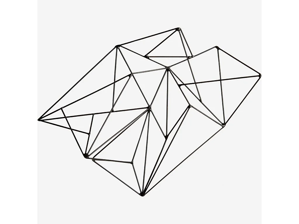 Habitat - Décoration murale en métal noire - Abstract