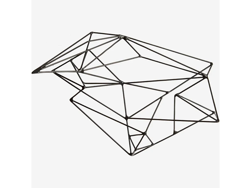 Habitat - Décoration murale en métal noire - Abstract