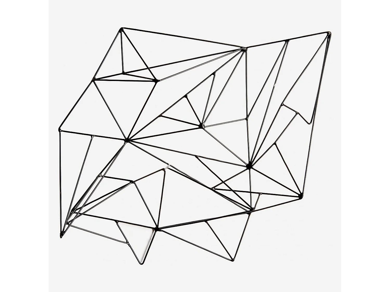 Habitat - Décoration murale en métal noire - Abstract