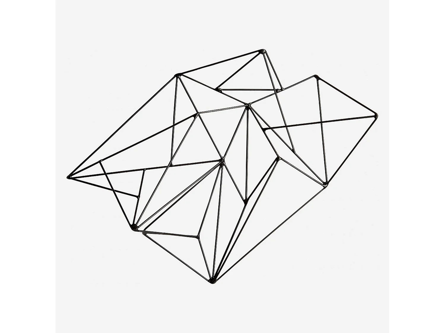 Habitat - Décoration murale en métal noire - Abstract