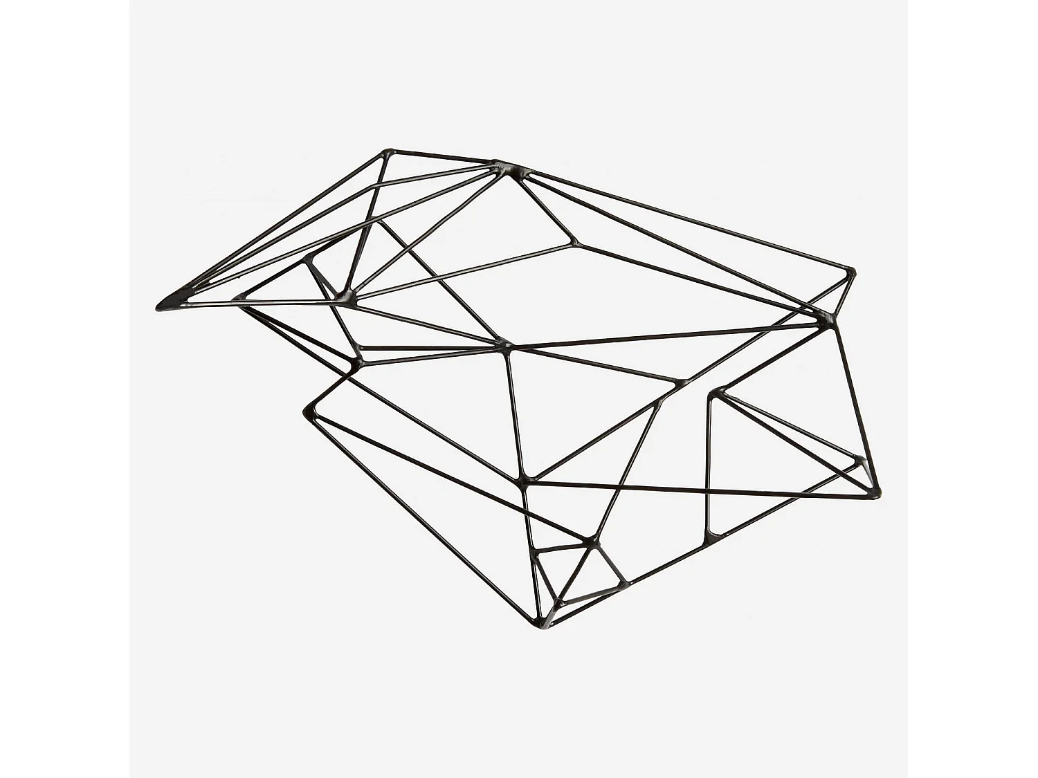 Habitat - Décoration murale en métal noire - Abstract