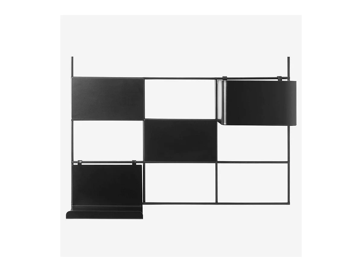 Habitat - Tableau magnétique en métal - Noir - Acacia