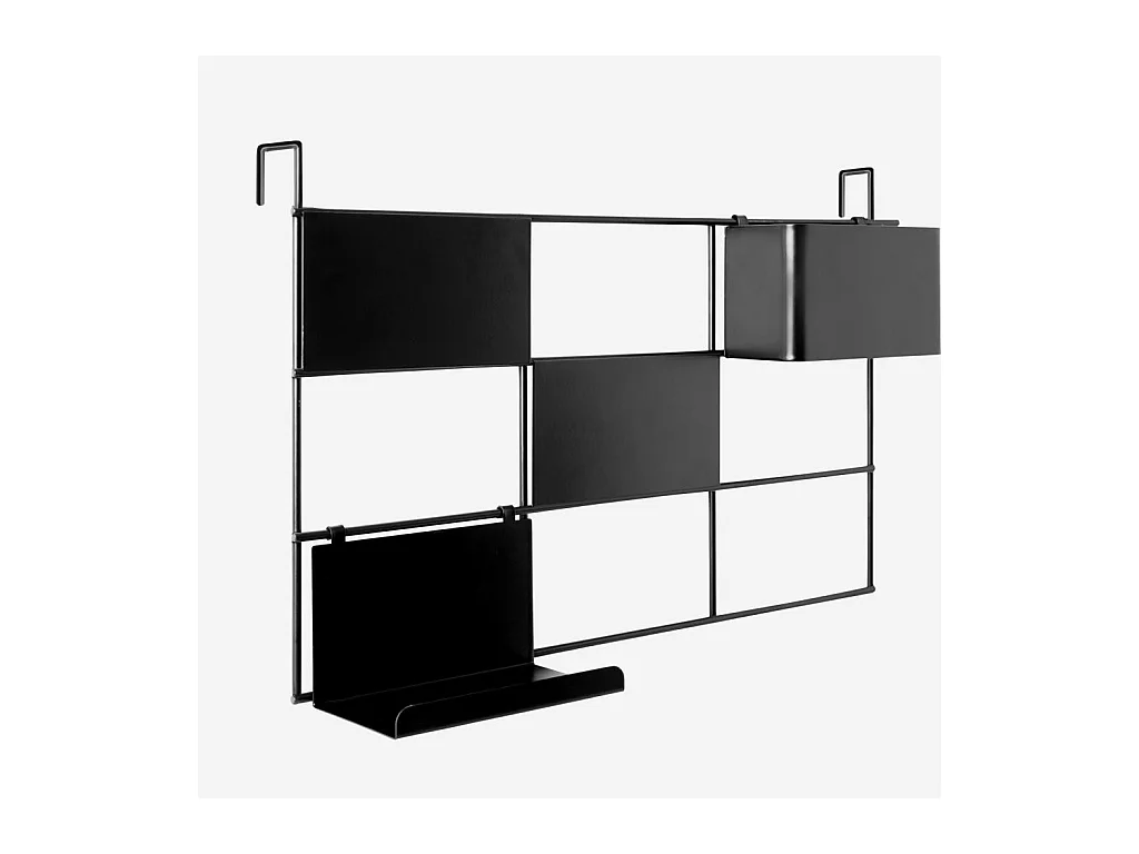 Habitat - Tableau magnétique en métal - Noir - Acacia