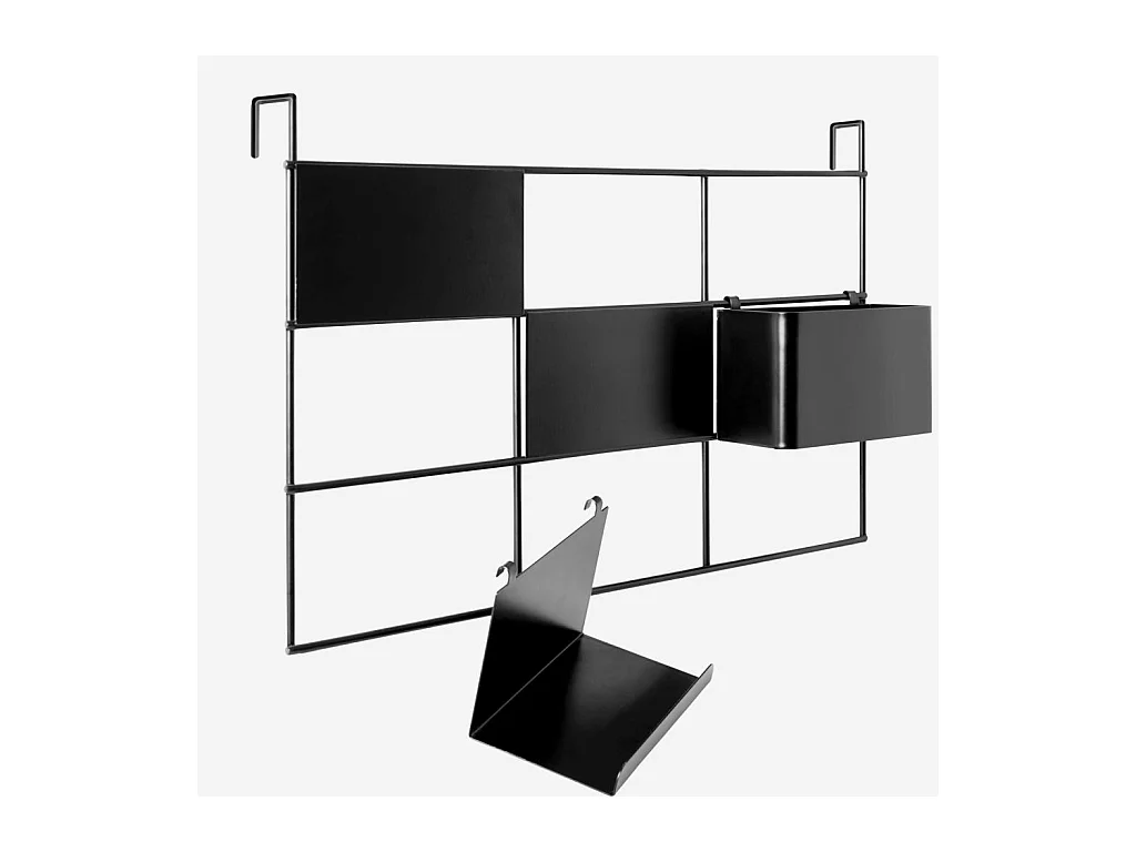 Habitat - Tableau magnétique en métal - Noir - Acacia